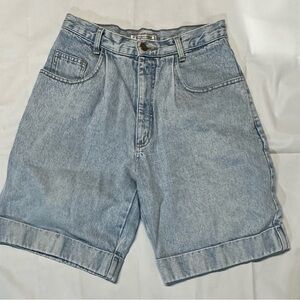 Vintage Guess Georges Marciano cuffed hem denim shorts light wash size 29